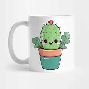 happy kawaii cactus Mug